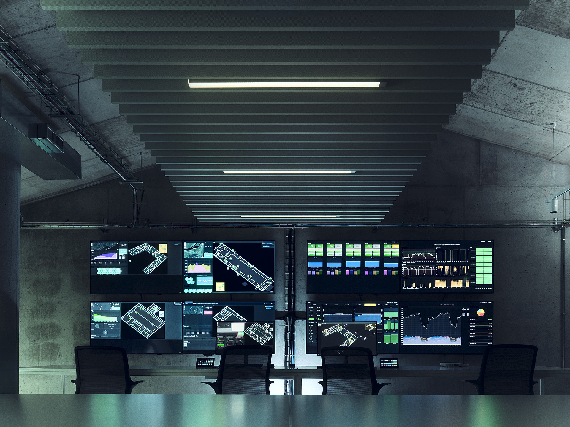 The technical infrastructure of the Roncade labs.
